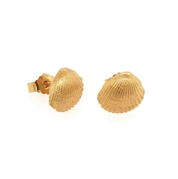 Heiring Shell Mini Earring - Forgyldt, 10 mm